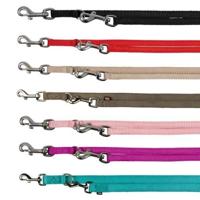 TRIXIE HONDENRIEM PREMIUM DUBBELGESTIKT VERSTELBAAR ROYAL BLAUW 200X1 CM - thumbnail