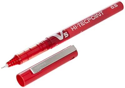 Pilot roller Hi-Tecpoint V5 schrijfbreedte 0,3 mm rood