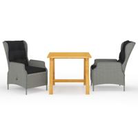 3-delige Tuinset lichtgrijs - thumbnail