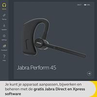 Jabra Perform 45 In Ear headset Bluetooth Mono Zwart Ruisonderdrukking (microfoon), Noise Cancelling Vouwbaar, Headset, Mono Telefoon - thumbnail