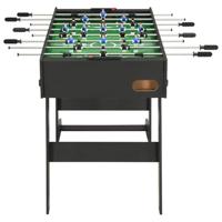 Voetbaltafel inklapbaar 121x61x80 cm zwart - thumbnail