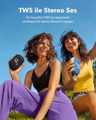 Dankzij de draagbare Bluetooth®-luidsprekers Soundcore SELECT 4 GO MAVI Blauw 5 W