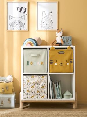 De 3 Hanoï-opbergbakken wit