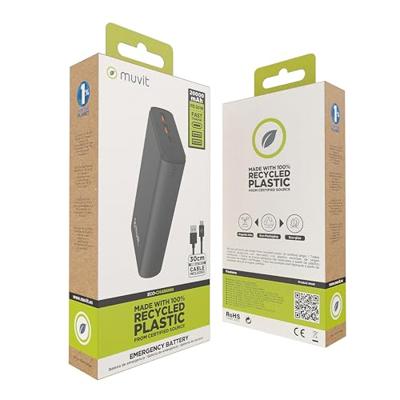 Powerbank Muvit for Change DP200G-R-PD Zwart 20 W
