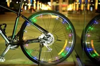 K-parts Fietswiel Verlichting Bike Lightning Spinning (Inclusief Batterijen) - thumbnail