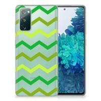 Samsung Galaxy S20 FE | TPU bumper | Zigzag Groen - thumbnail
