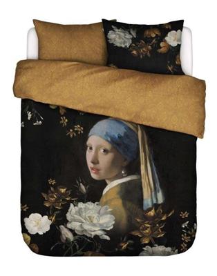 Essenza Floral Girl Dekbedovertrek Zwart