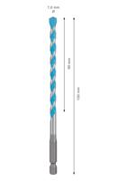 Bosch Accessoires Expert MultiConstruction HEX-9 boor 7 x 90 x 150 mm - 1 stuk(s) - 2608900580 - thumbnail
