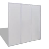 VidaXL Badscherm 3 panelen vouwbaar 117 x 120 cm - thumbnail