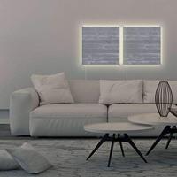 Sigel SI-GL403 Glasmagneetbord Artverum LED Light 480x480x15 Betondesign - thumbnail