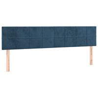 Bedframe zonder matras 120x190 cm fluweel donkerblauw - thumbnail