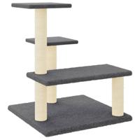 VidaXL Kattenmeubel met sisal krabpalen 61 cm donkergrijs - thumbnail