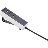 VOLTCRAFT UC-3AXX001 USB-laadstation 15.5 W 3x USB-A Wit, Zwart Binnen - thumbnail