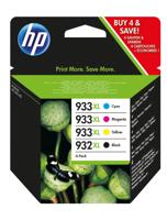 Huismerk HP 932/933 XL Inktcartridges Multipack (zwart + 3 kleuren) - thumbnail