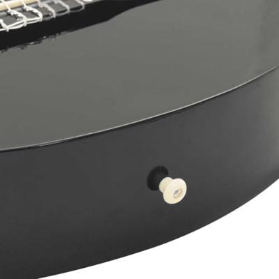 VidaXL Gitaar cutaway met equalizer 6 snaren western klassiek zwart