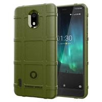 Volledige dekking schokbestendig TPU Case voor Nokia 3.1 C (Army Green) - thumbnail