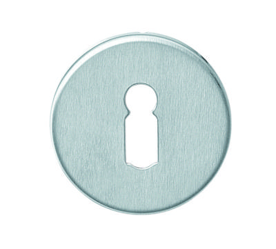 Sleutelrozet rvs rond plat verdekt.