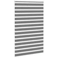 Zebra rolgordijn 145x200 cm stofbreedte 140,9 cm donkergrijs - thumbnail