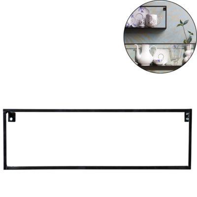 WOOOD Wandrek metaal zwart 50 cm | 6 stuks