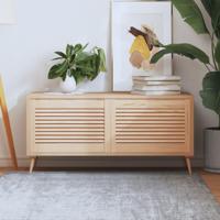 Louvredeuren 2 st 39,5x59,4 cm massief grenenhout - thumbnail