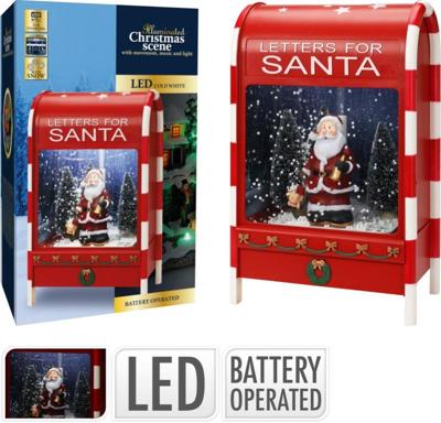 Mail Box With Led Snow Music - Nampook
