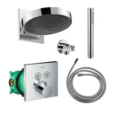 Hansgrohe Rainfinity Regendoucheset met Muuraansluiting Powderrain 250 Chroom Hansgrohe Rainfinity Regendoucheset met Muuraansluiting Powderrain 250 Chroom