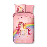 Good Morning Kinderdekbedovertrek "eenhoorn met regenboog" - Multi - (140x200/220 cm) - Katoen - thumbnail