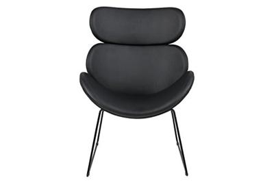 Bendt Fauteuil 'Ida' zwart onderstel, PU zwart Bendt Fauteuil 'Ida' zwart onderstel, PU zwart