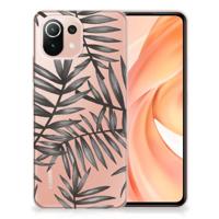 Xiaomi Mi 11 Lite | 11 Lite 5G NE | TPU Case | Leaves Grey - thumbnail