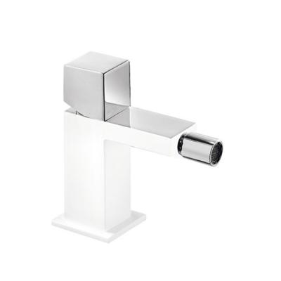 Bidetkraan Tres Cuadro | Opbouw | Mengkraan | 1-knop | Vierkant | Wit chroom