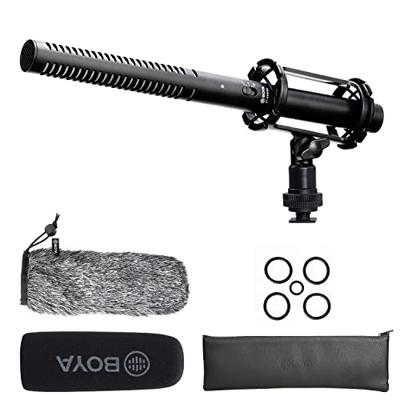 Nieuws Gathering Interview-microfoon XLR-kanon voor Canon, BOYA BY-BM6060, Boom-microfoon met voorruit en schokbestendige houder voor Nikon, D800, Sony, YouTube-camcorder