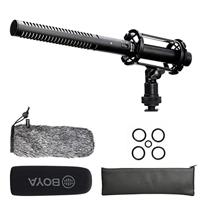 Nieuws Gathering Interview-microfoon XLR-kanon voor Canon, BOYA BY-BM6060, Boom-microfoon met voorruit en schokbestendige houder voor Nikon, D800, Sony, YouTube-camcorder - thumbnail