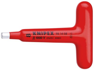 Knipex 98 14 08 T-greep 120mm inbus 8mm VDE Knipex 98 14 08 T-greep 120mm inbus 8mm VDE