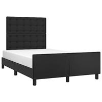 Bedframe zonder matras 120x190 cm kunstleer zwart - thumbnail