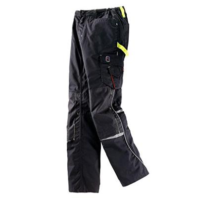 Broek met tailleband Terrax Workwear maat 52 zwart/limoen TERRAX