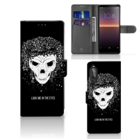 Telefoonhoesje met Naam Sony Xperia 10 II Skull Hair - thumbnail