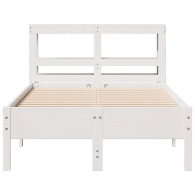 Bedframe zonder matras massief grenenhout wit 90x200 cm Bedframe zonder matras massief grenenhout wit 90x200 cm
