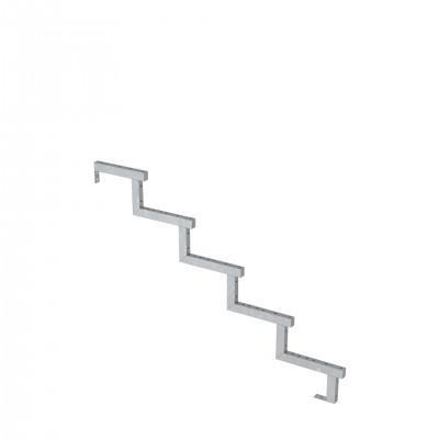 Trapbalk Staal 5 Treden - 34,2º