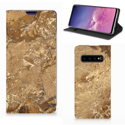 Samsung Galaxy S10 | Standcase | Marmer Creme Samsung Galaxy S10 | Standcase | Marmer Creme