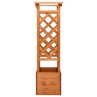 VidaXL Latwerkplantenbak met boog 49x39x130 cm vurenhout - thumbnail