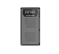 Nitecore UGP5 Dubbele lader voor GoPro Hero5/Hero6/Hero7 Accu + Indicator + USB - thumbnail