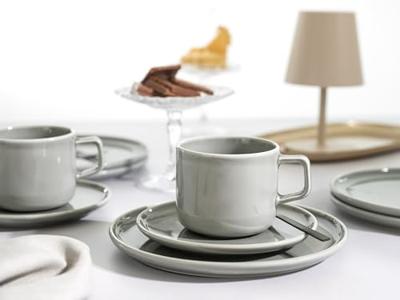 Creatable Serviesset Chef Collection (18-delig koffieservies, Grijs)