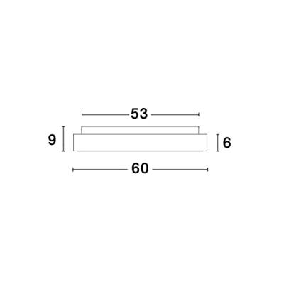 Lyora PlafondlampRando Thin wit Ø 60cm - 9353852