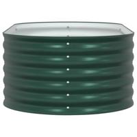 Verhoogde plantenbak Groen 160 x 80 x 44 cm Staal - thumbnail