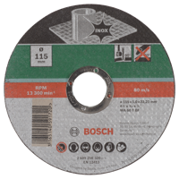 Bosch Accessoires Doorslijpschijf Inox | 115 X1 | Recht - 2609256320 - thumbnail