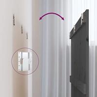 Wandhoofdbord 166x3x90 cm massief grenenhout grijs - thumbnail