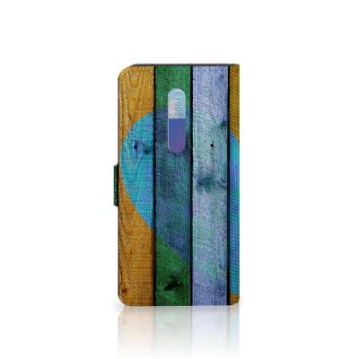 Xiaomi Redmi K20 Pro | Book Style Case | Wood Heart - Cadeau voor je Vriend Xiaomi Redmi K20 Pro | Book Style Case | Wood Heart - Cadeau voor je Vriend