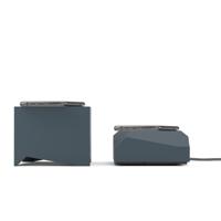 ZENS MANU Qube Oplader Draadloos Opladen met Powerbank Blauw - thumbnail