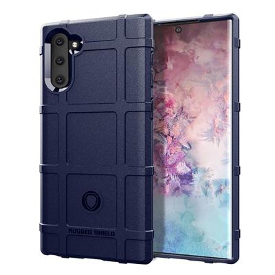 Schokbestendige beschermer cover volledige dekking siliconen case voor Galaxy Note 10 (blauw)