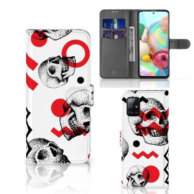 Telefoonhoesje met Naam Samsung Galaxy A71 Skull Red Telefoonhoesje met Naam Samsung Galaxy A71 Skull Red